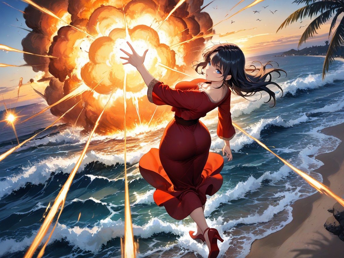Black Hair, Fit, Wide Angle Hentai AI Porn
