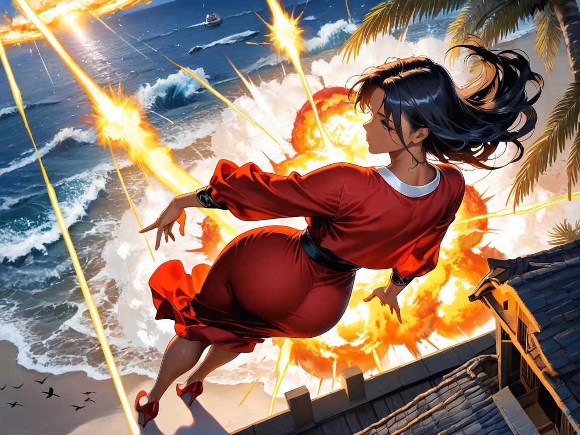 30+, Shooting Energy Blast From Hands, Ocean Hentai AI Porn