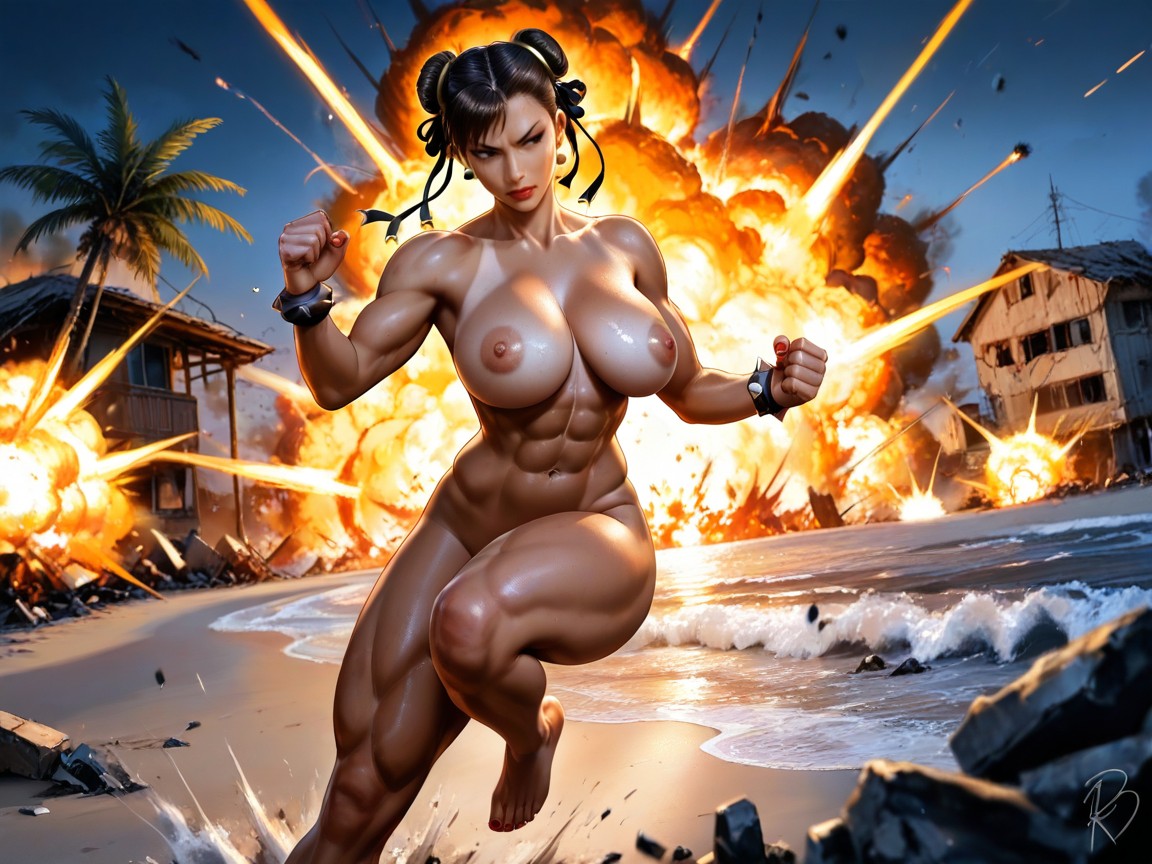 Blurring Effects, Large Breast, Detailed Face Hentai AI Porn