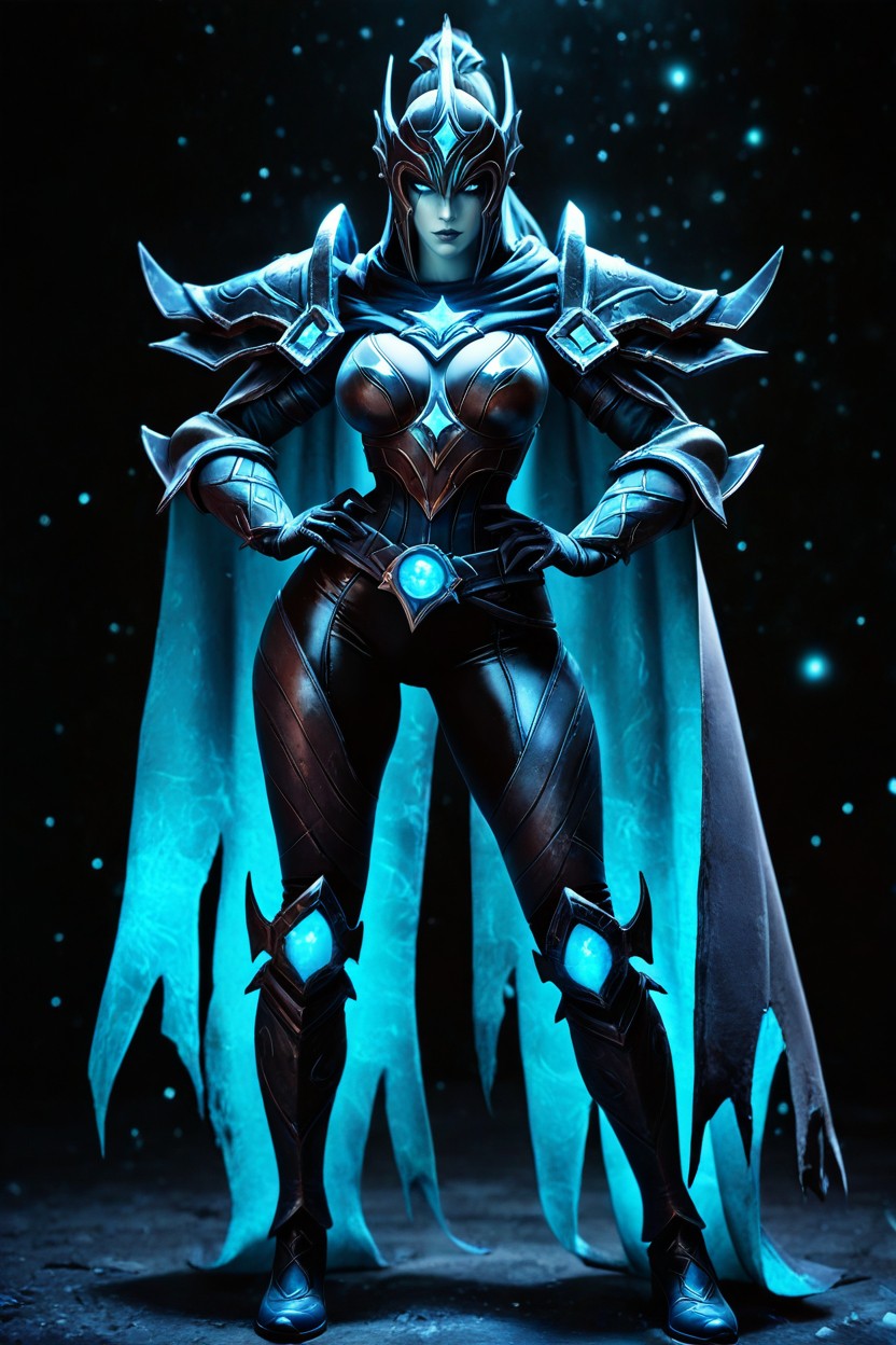 25+, Wearing A Dark Ethereal Tattered Cape Fading Into Shadow, Dramatic Moody Lighting Hentai AI Porn