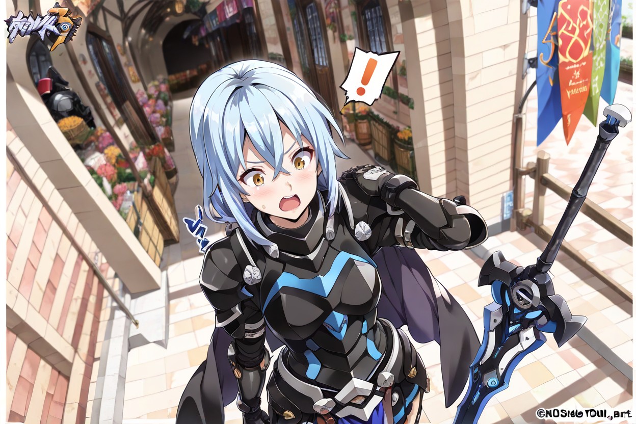 Only Tow Character, Sorprendida, Cejas En V Hentai IA