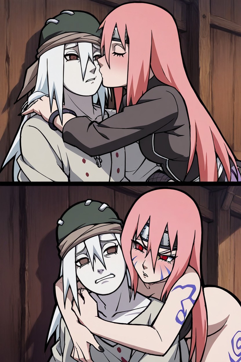 Pale Man Has Long Straight White Hair, Enojada, Pale Man Is Hentai IA