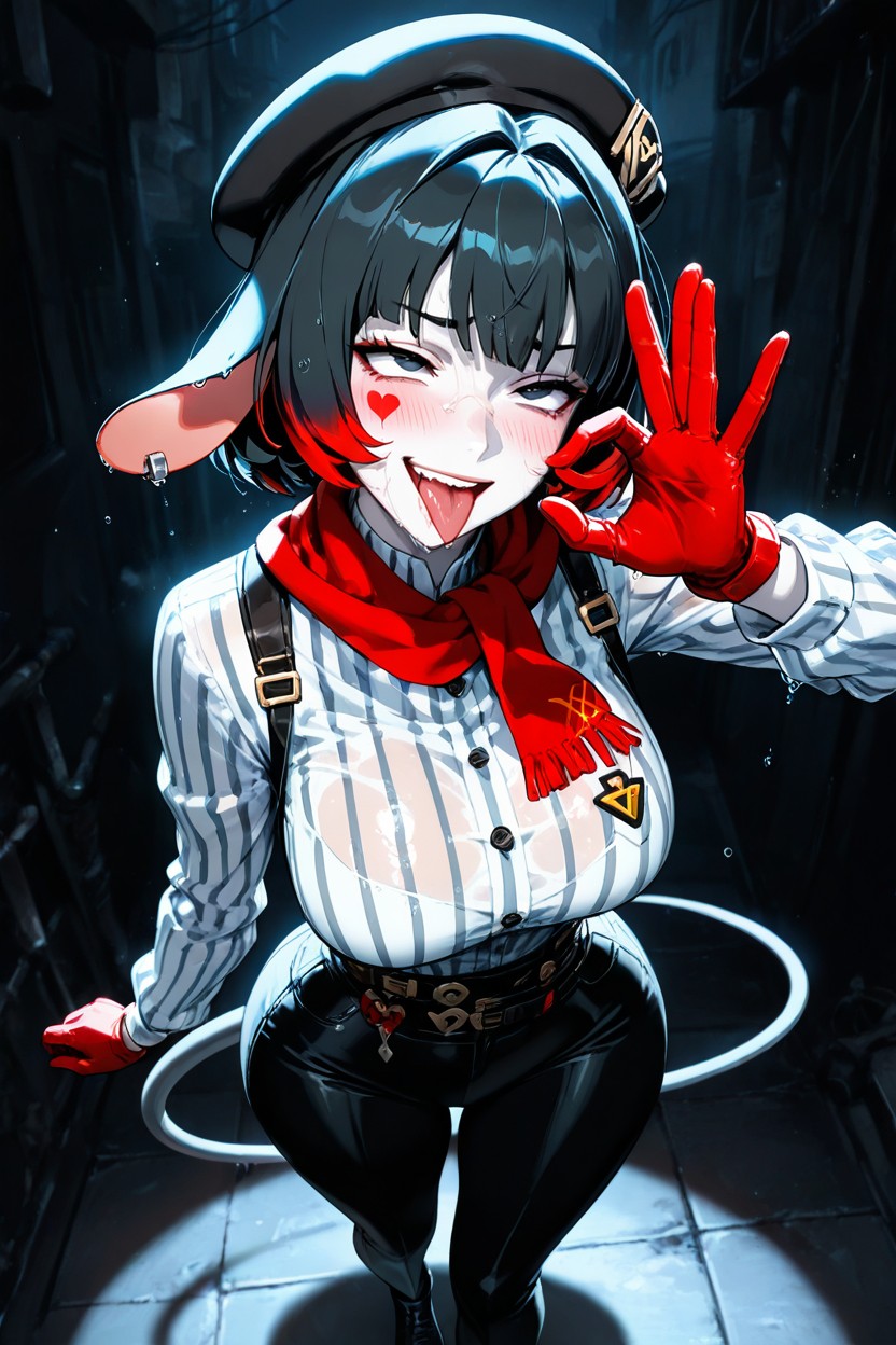 Ahegao, Black Eyes, Casting A Sharp Hentai IA