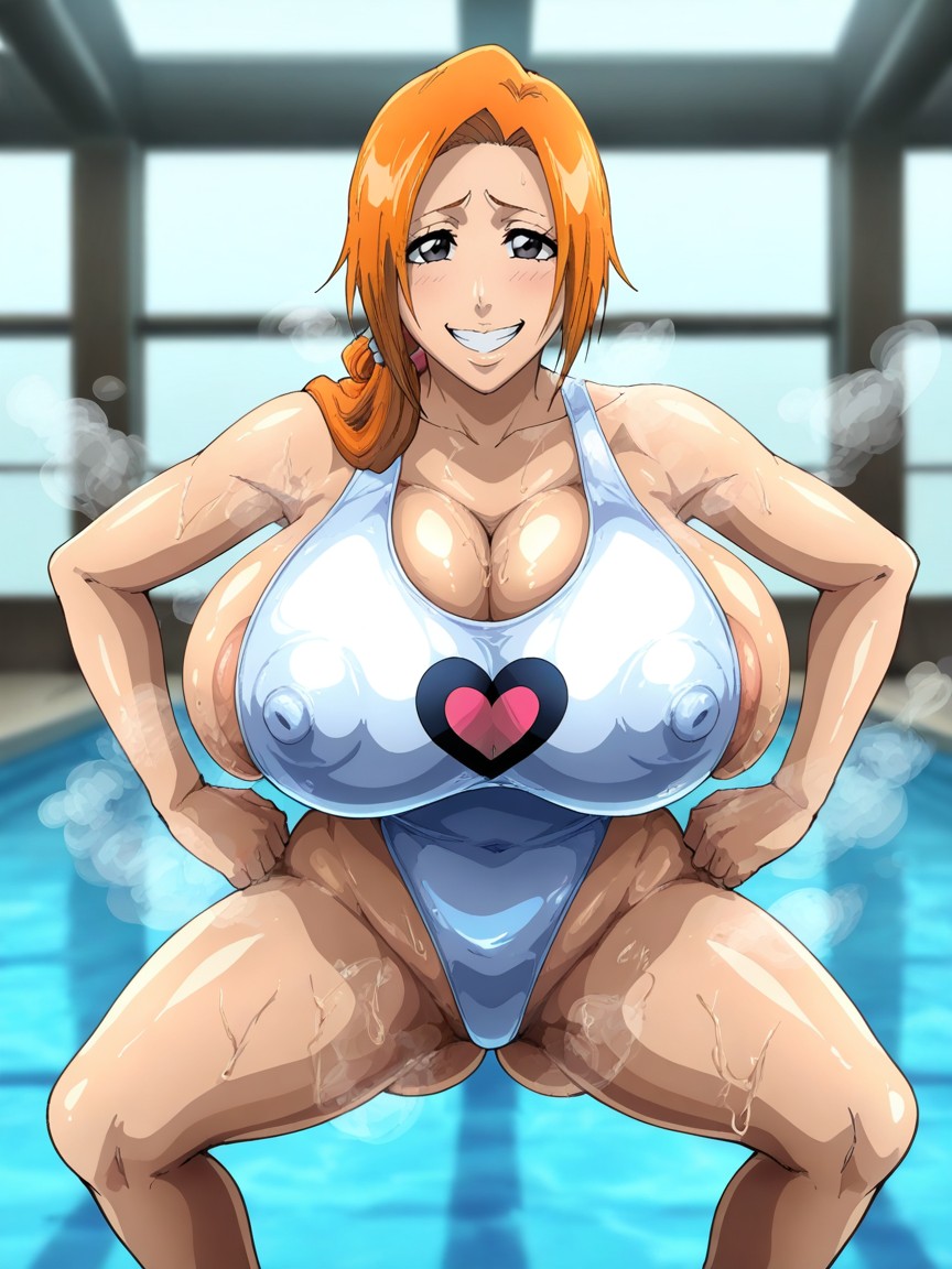 Gigantic Perfect Boobs, Massive Puffy Nipples, Standing Hentai AI Porn