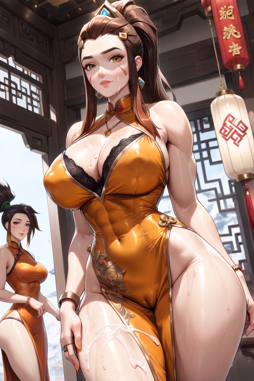 Tons Of Cum, Snatched Waist, Super Detailed Shading Hentai AI Porn