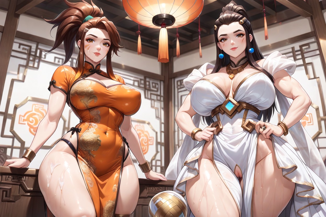Fit, Anran And Brigitte From Overwatch, K Hentai AI Porn