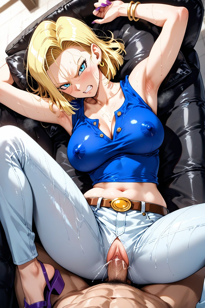 +, Wet Pussy, Visible Nipples Hentai IA