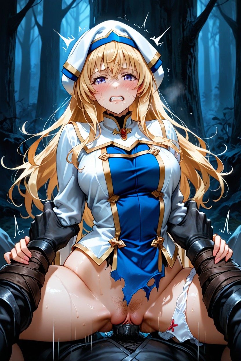 Clothed Sex, Messy Hair, Spread Legs Hentai AI Porn