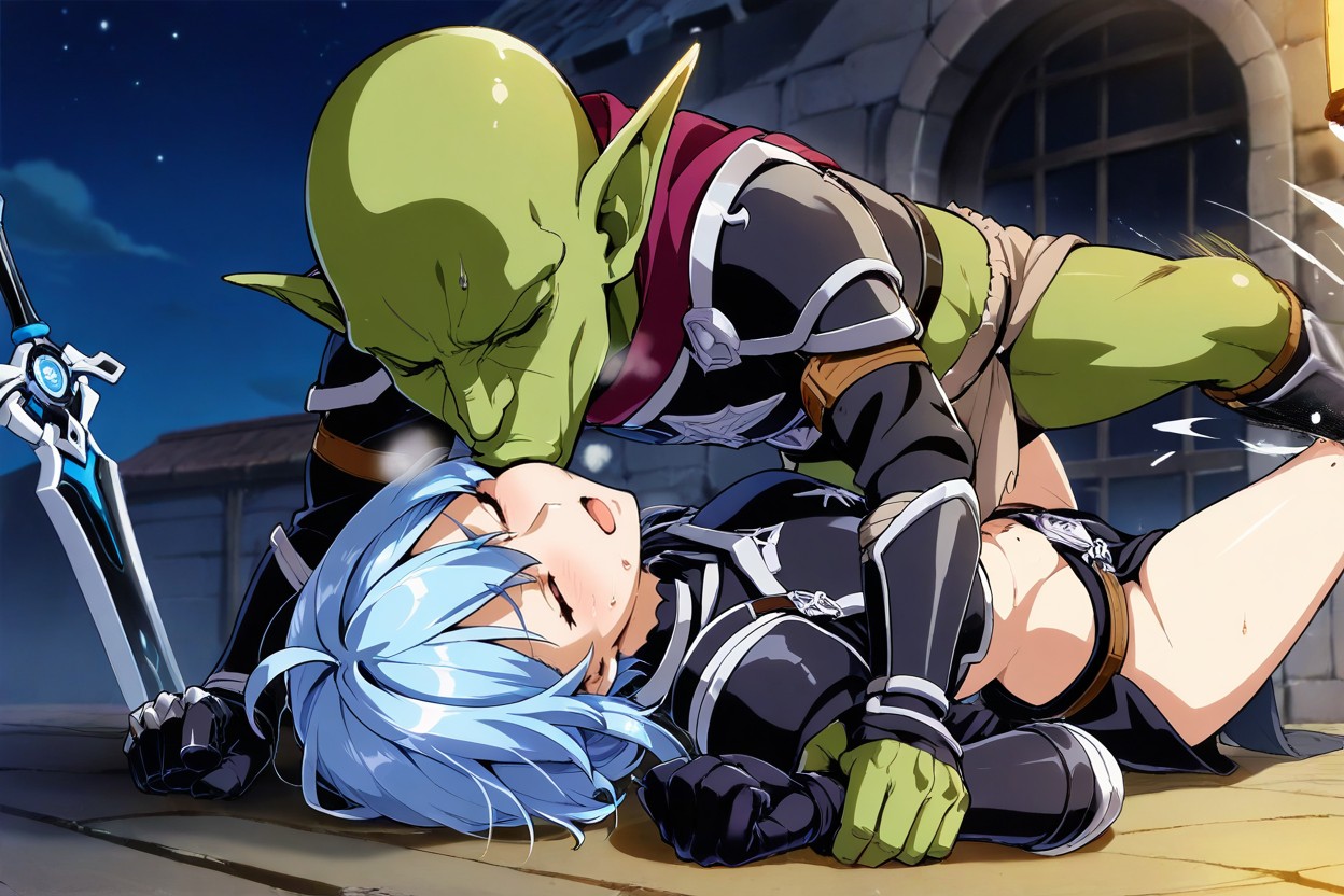 Female With Black Sword, Only Tow Character, 25+ Hentai AI Porn