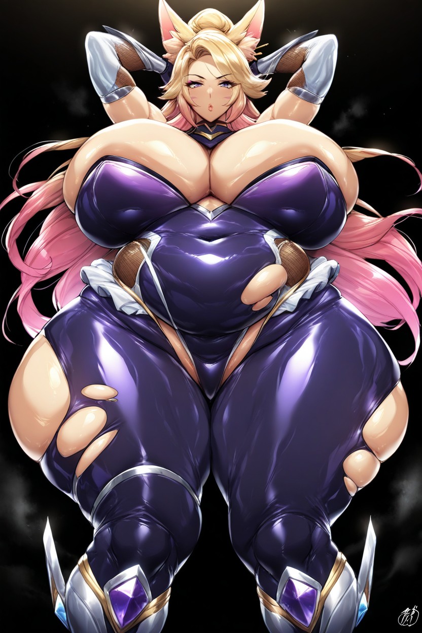 Hyper Fat Giant Ass, White Skin, Crossover Cosplay Hentai AI Porn