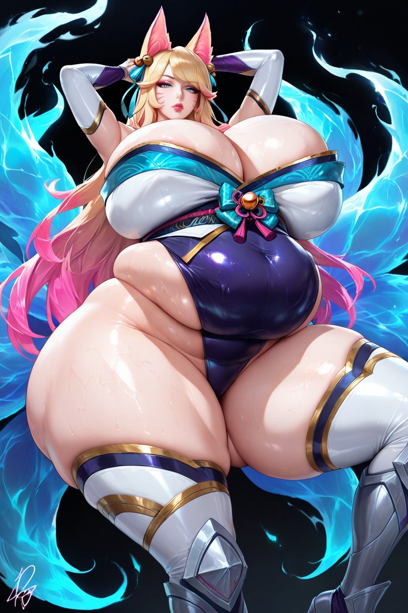 Bare Shoulders, Extremely Large Ass, Hyper Voluptuous Giant Fat Ass Hentai AI Porn