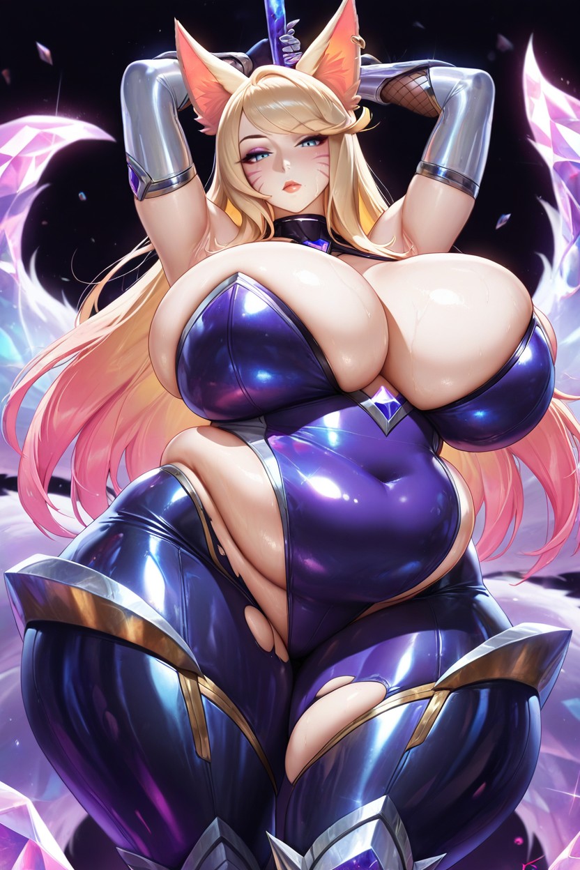 Arms Up Above Head, Ripped Clothes , Extremely Large Ass Hentai AI Porn