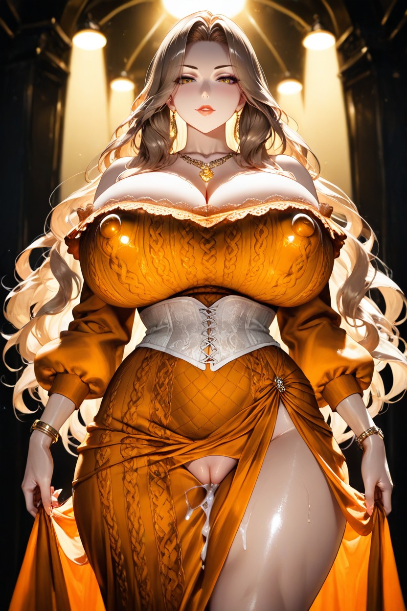 Rings, K, Thick Knit Dress Material Hentai IA