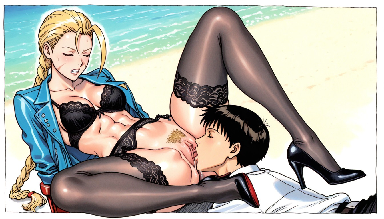 Medium Ass, Thick Thighs, Side View Hentai AI Porn