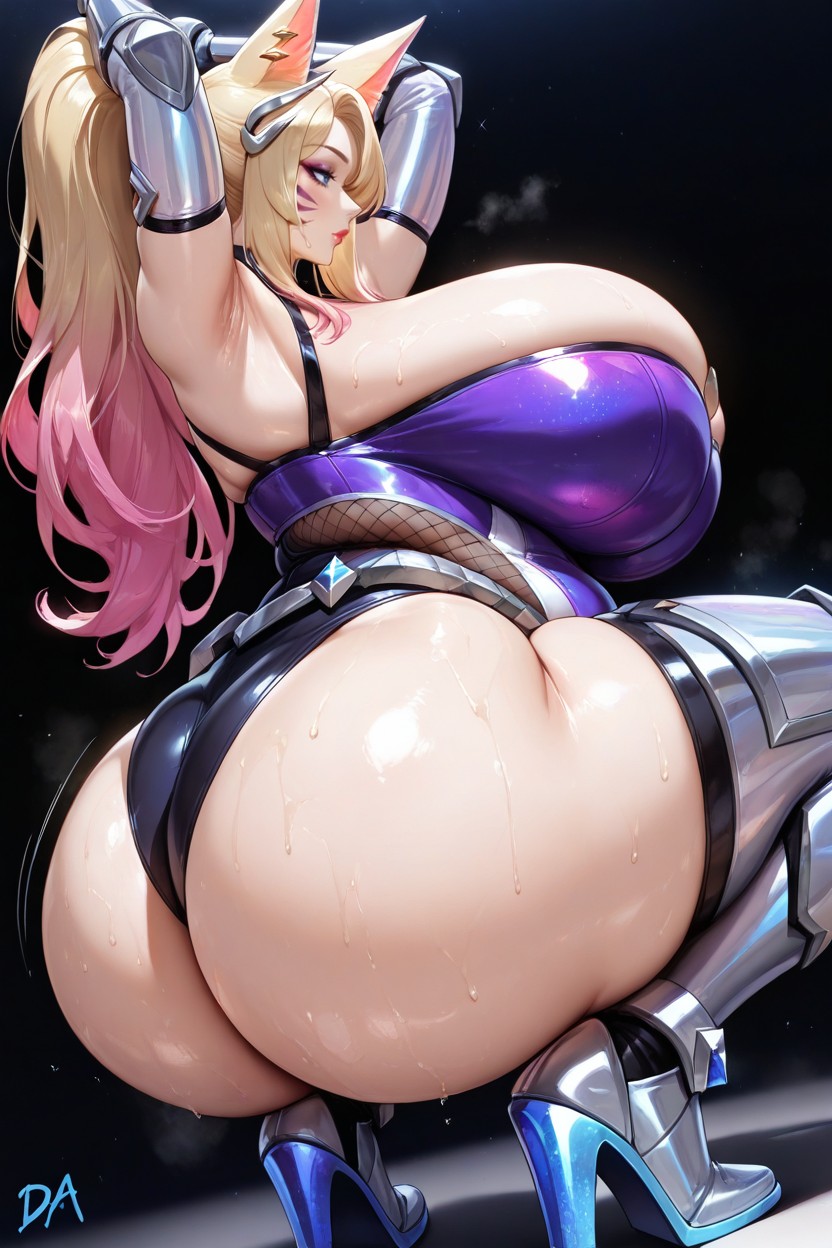 25+, Gigantic Ass, Kda All Out Ahri League Of Legends Signature Fox Ears Hentai AI Porn