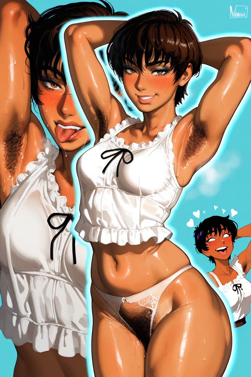 Oil Body, Multiple View, 25+ Hentai AI Porn