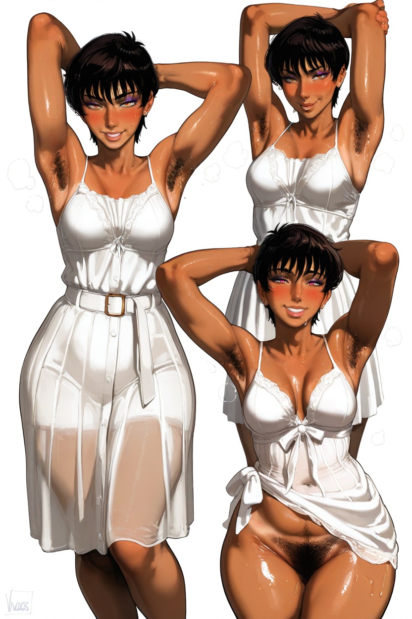 Medium Ass, Happy, Art Style Neisan Hentai AI Porn