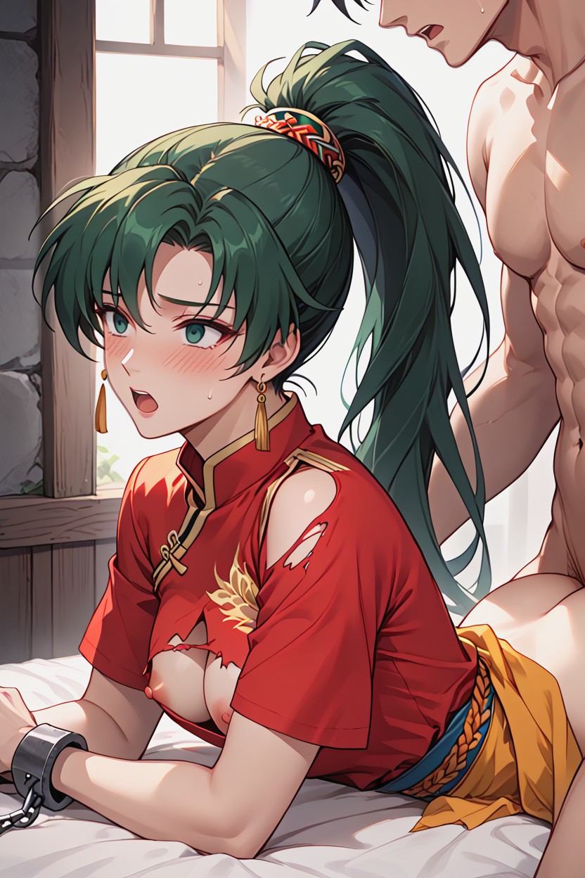 Anime Accurate, Beauty, Green Hair Hentai AI Porn