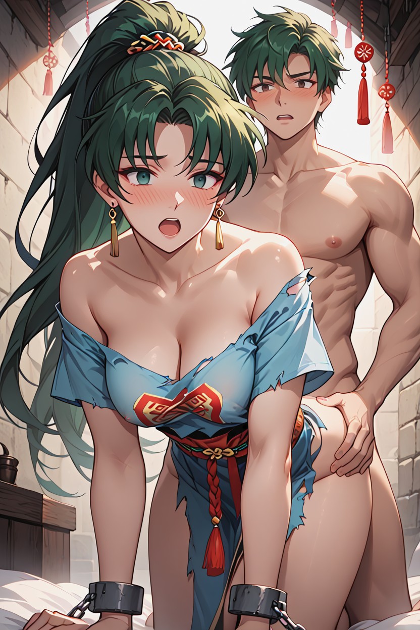 Highly Detailed, Dungeon, Nipples Slip Hentai AI Porn