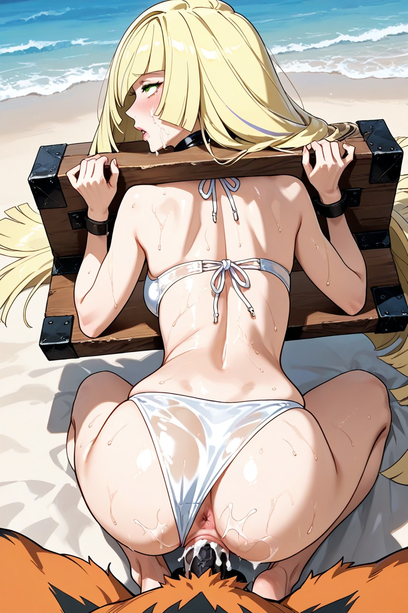 Giant, Cum, Beach Hentai AI Porn
