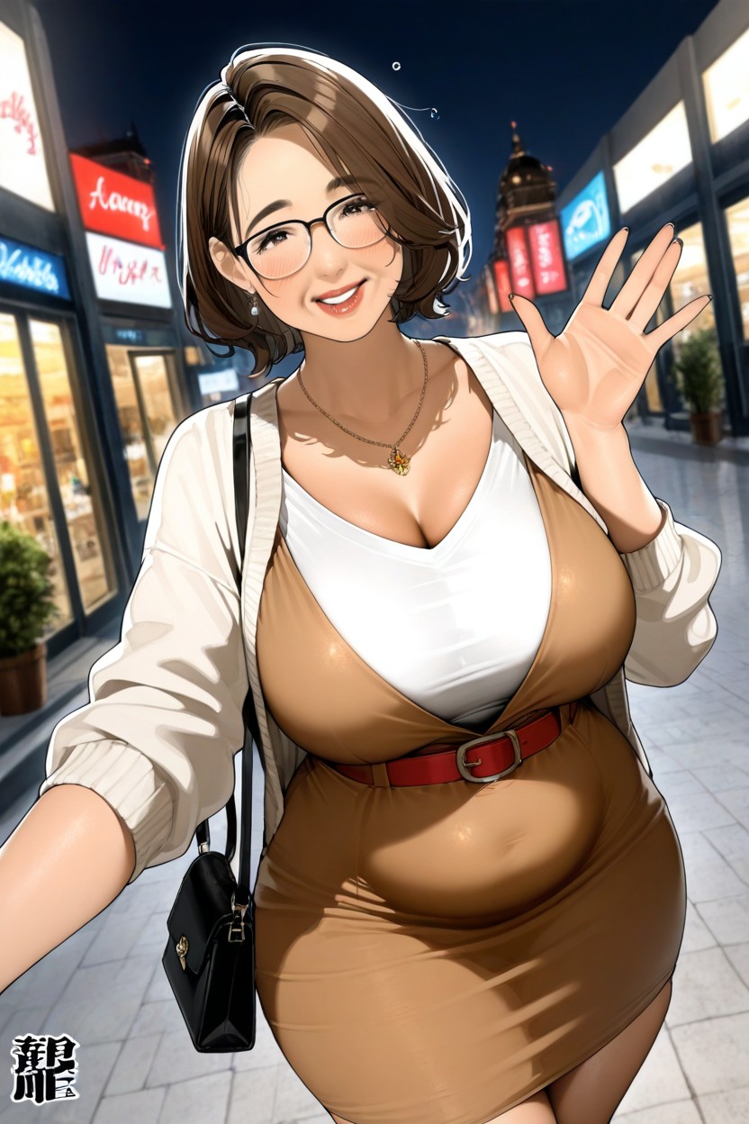Bust Shot, Thick Hips, Voluptuous Hentai AI Porn