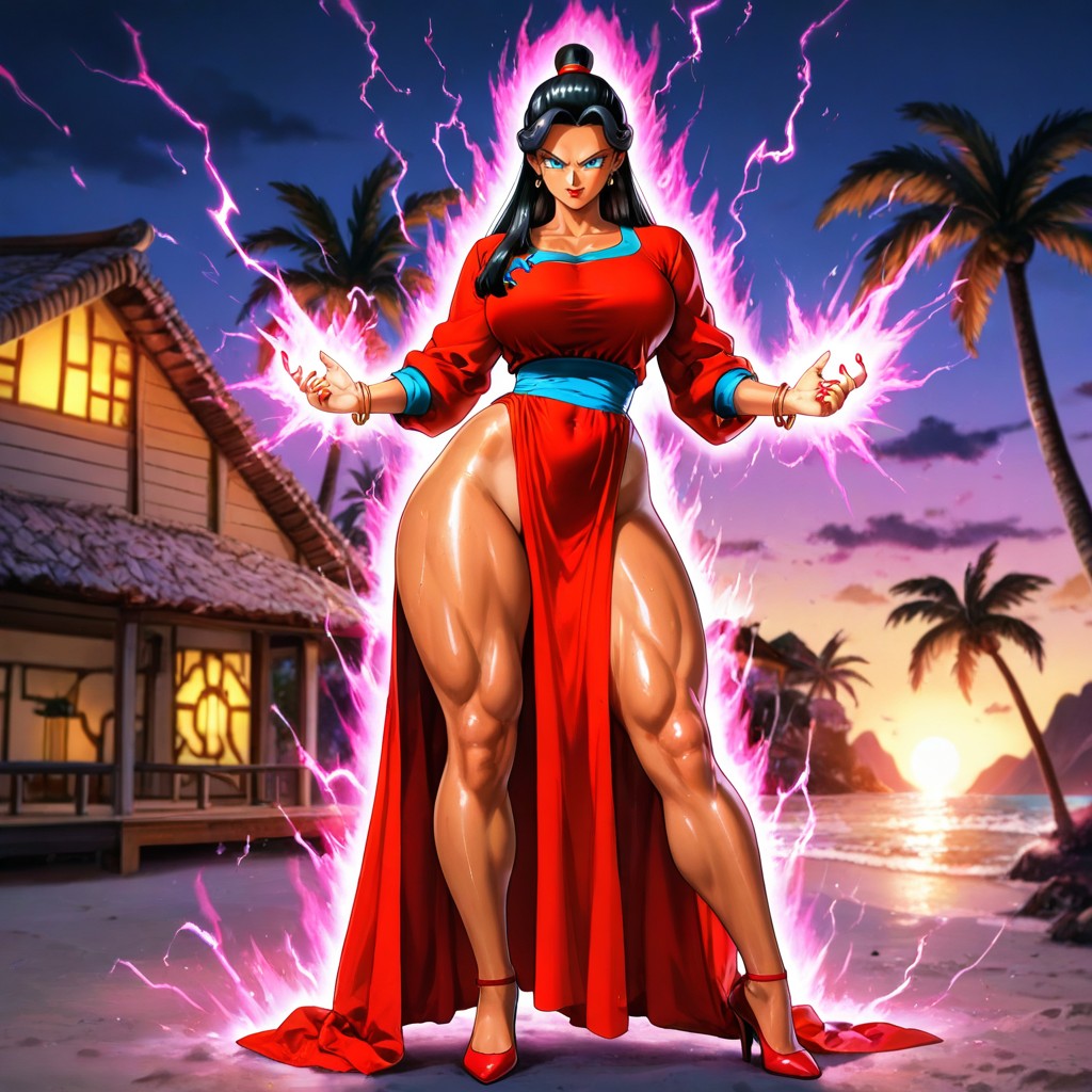 Ultra Detailed, Detailed Thighs, Power Up Pose Hentai AI Porn