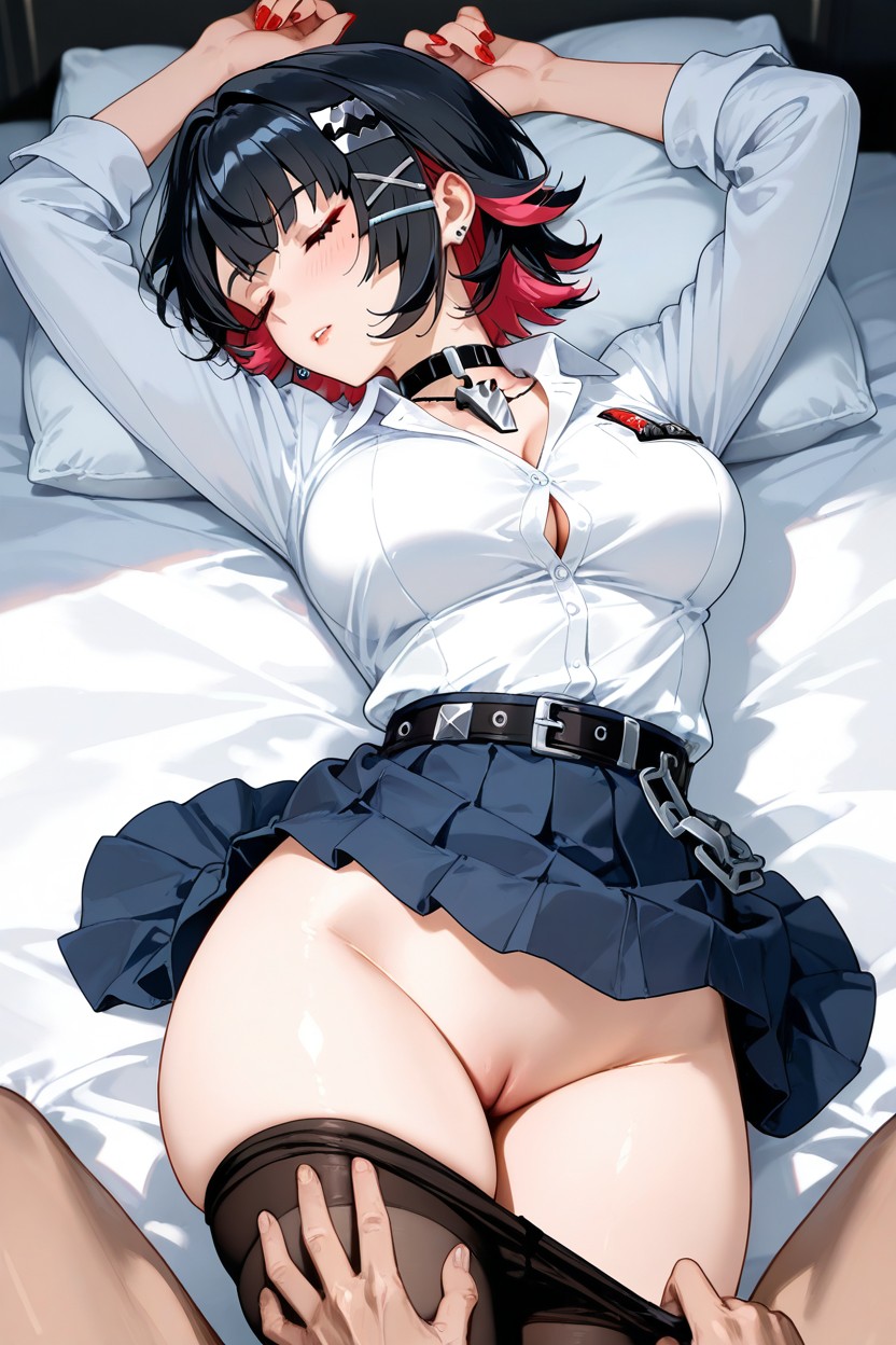 Deep Sleep, Red Nail Polish, Medium Ass Hentai AI Porn