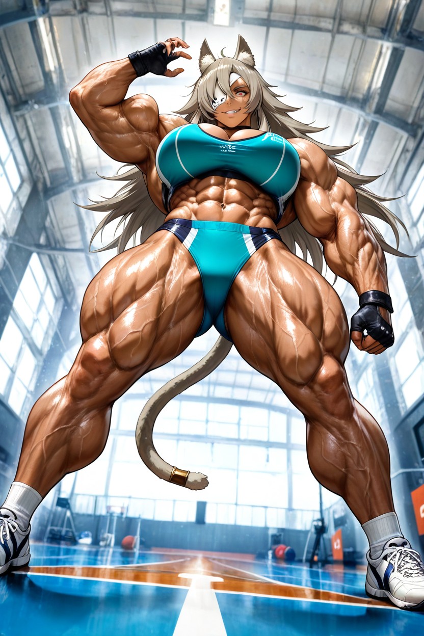 Melkor Mancin, Extra Muscular Female, Fingerless Gloves Porno IA Hentai