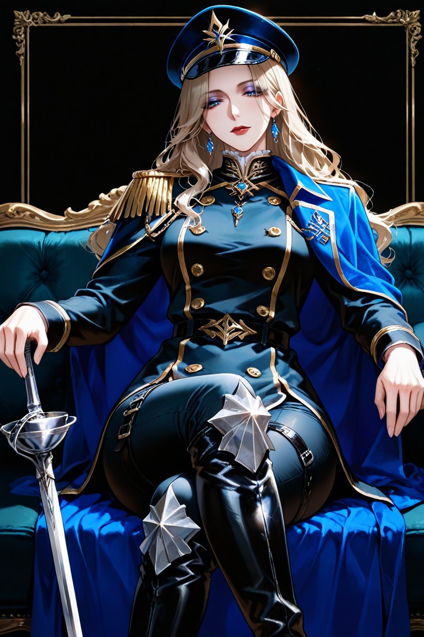 Dark Blonde Hair, Slightly Tousled, Fit Hentai AI Porn