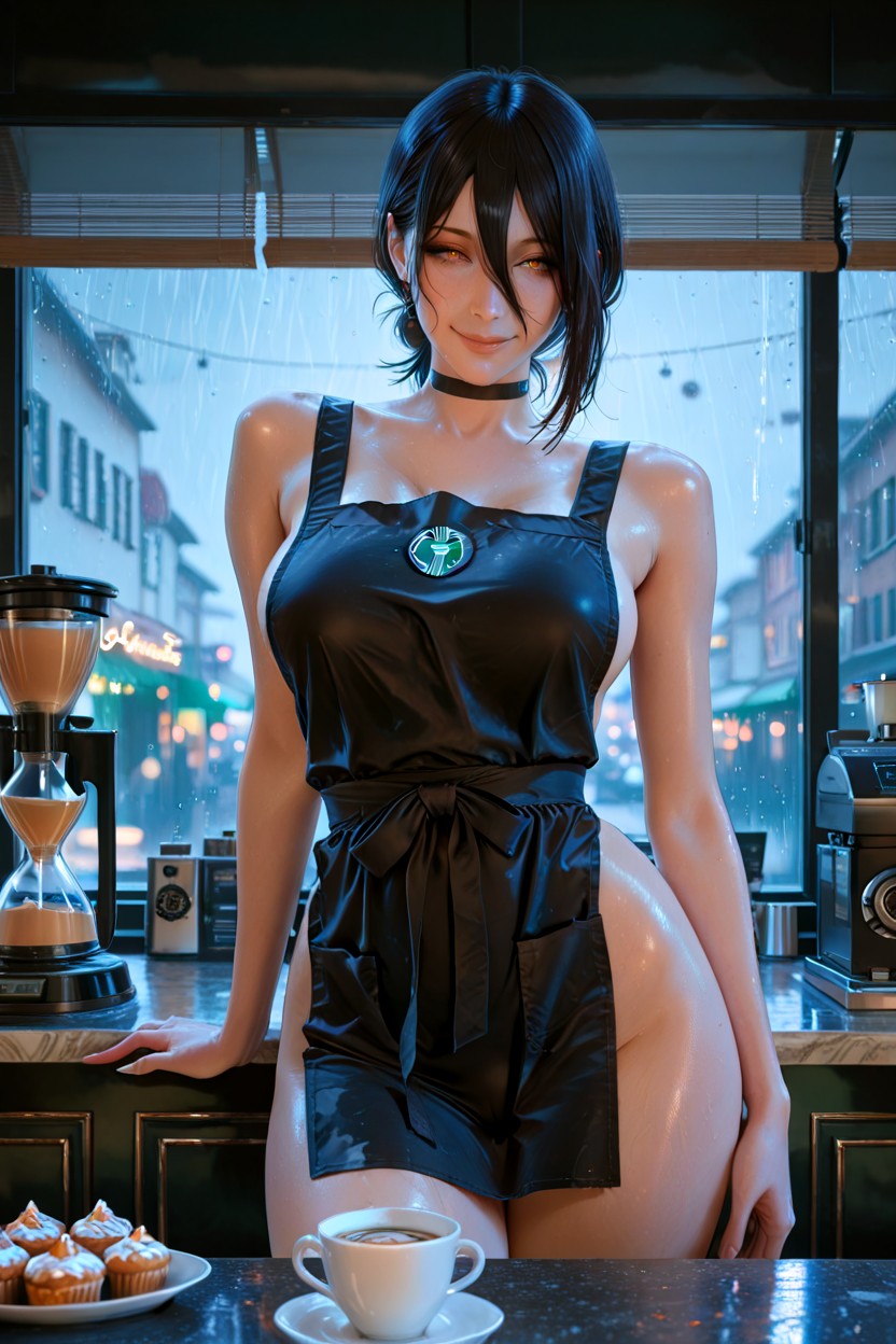 Warm Smile In Her Eyes, Camel Toe, Warm Ambient Lighting Hentai AI Porn
