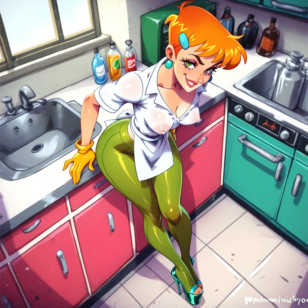 Fridge, Smirk, Cute Hentai AI Porn