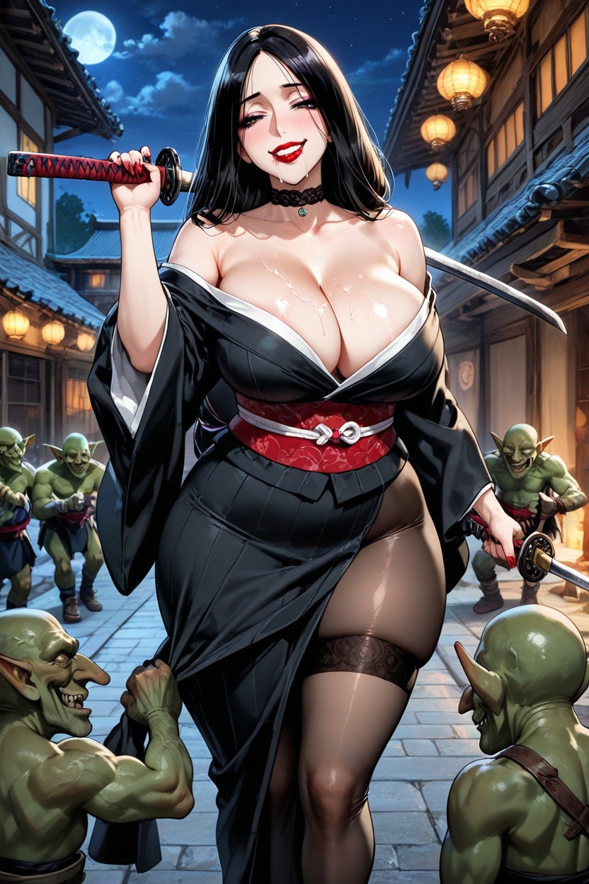 Ready Fight, Very Nice Big Jiggly Ass, Heavy Eyes Shadow Hentai AI Porn