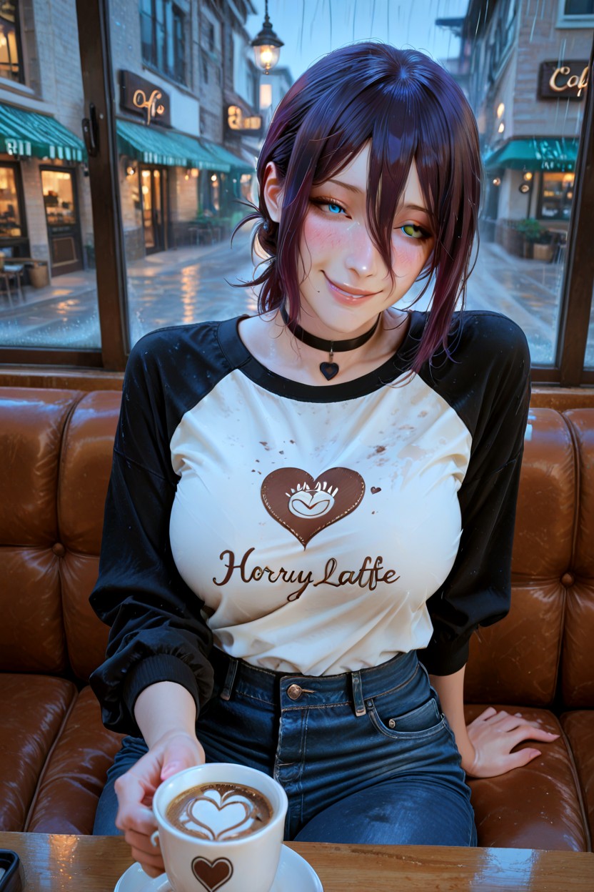 Blue Denim Jeans, Sharp Blue Eyes, Volumetric Lighting Hentai AI Porn