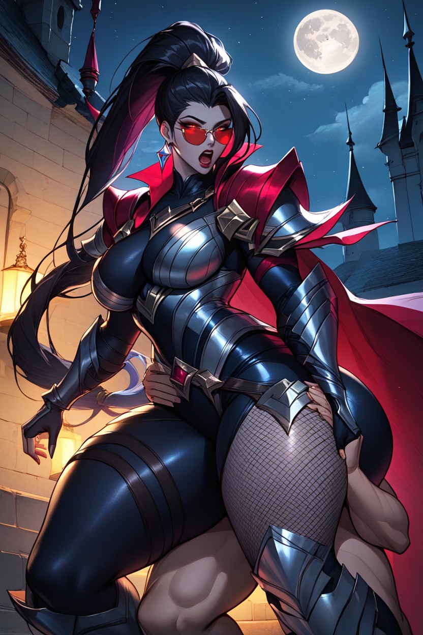 Leggy, Exposed Thighs, Black Hair Hentai AI Porn