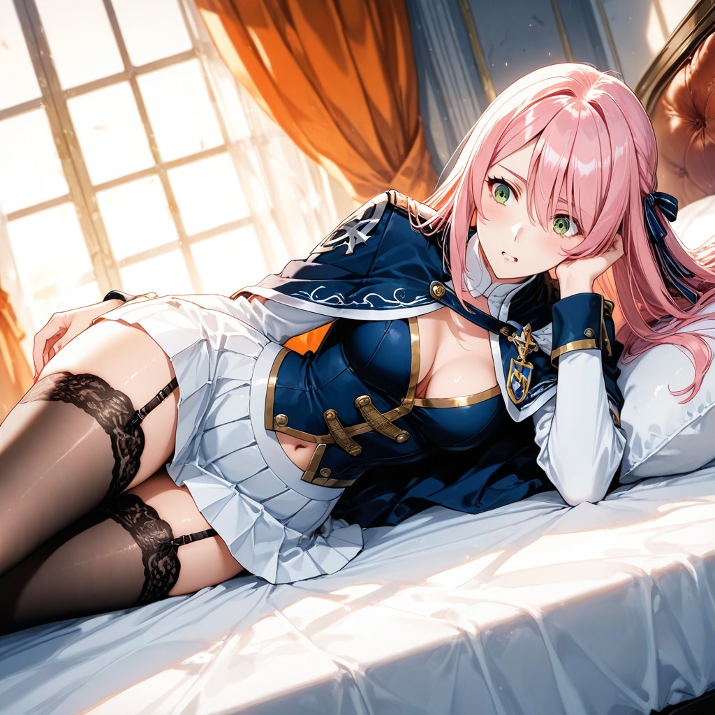 Plano Mediot, Dark Purple Embroidered Trim, Royal Academy Aesthetic Hentai IA