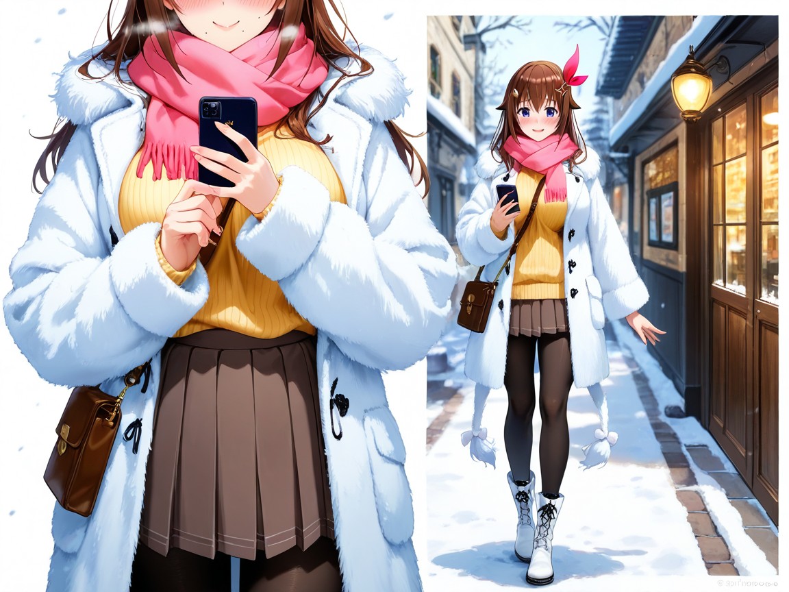 Detailed Face, Smile, White Leather Boots Hentai AI Porn