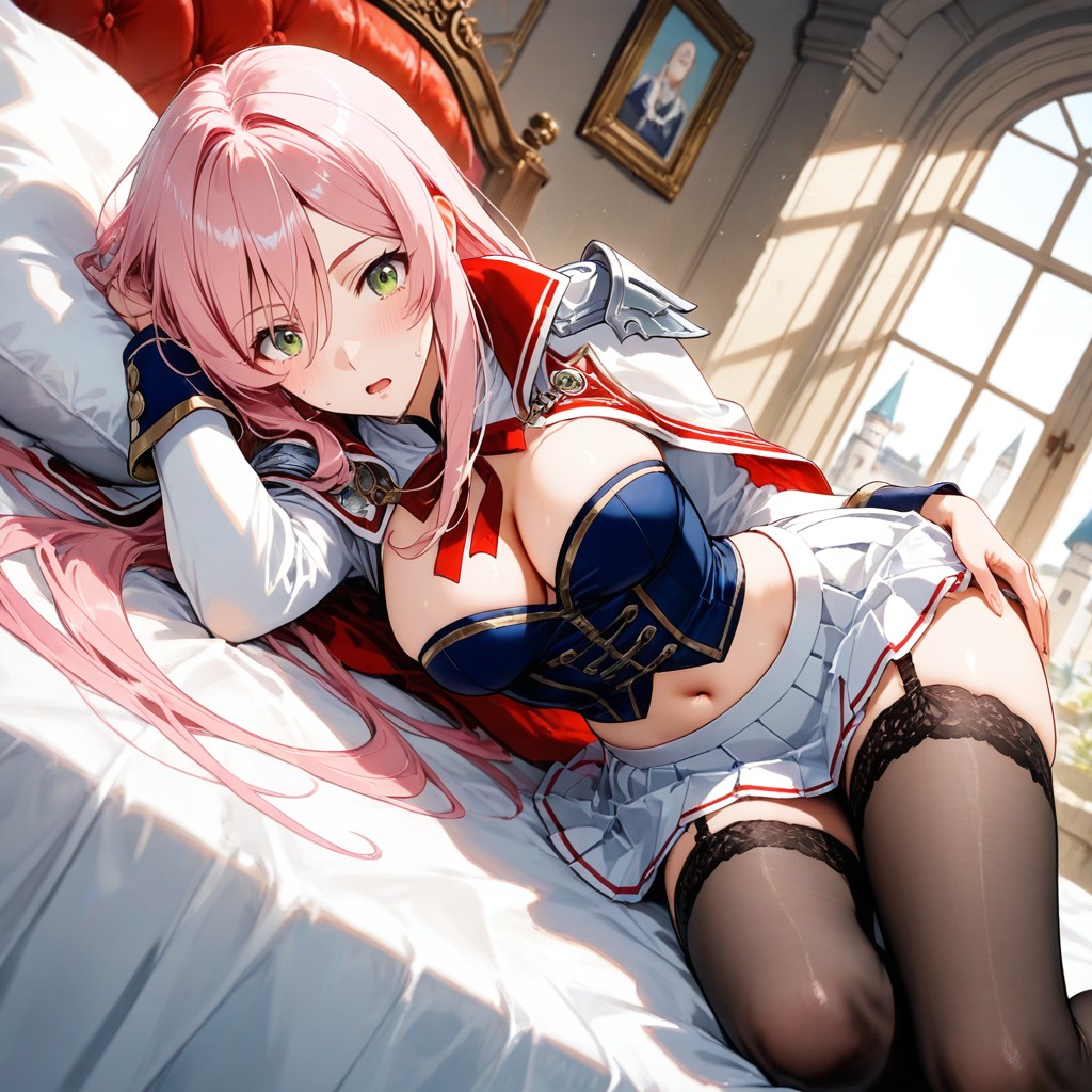 Green Eyes, Castle Room, Royal Academy Aesthetic Hentai IA