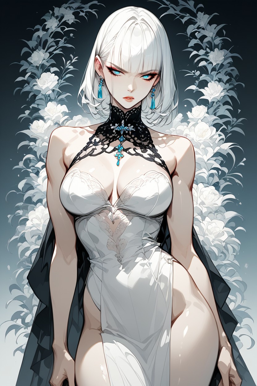 Slightly Aloof, She Has Fair Smooth Skin With Subtle Natural Shading And Minimal Makeup, A Calm And Sharp Gaze Hentai IA
