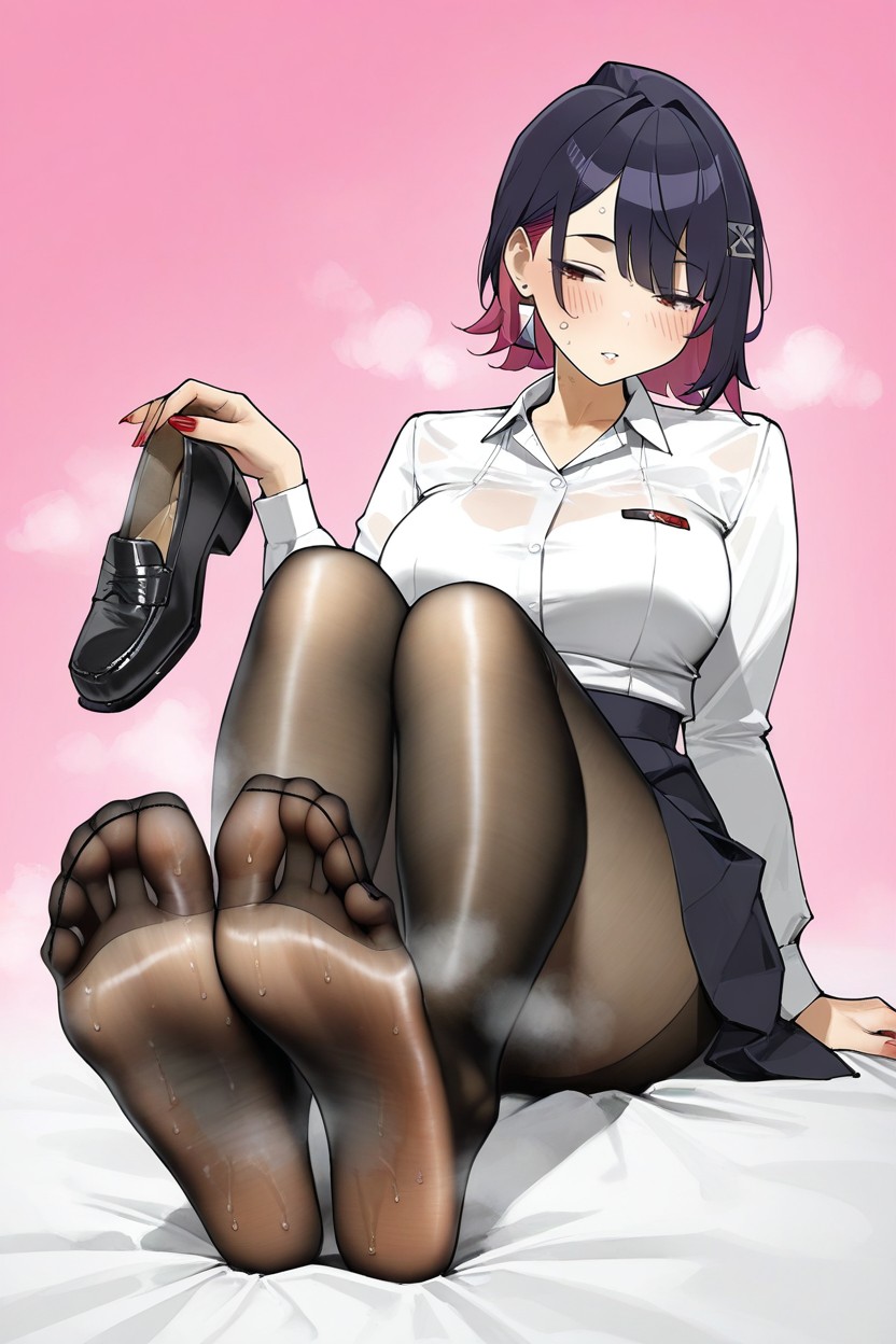 Skinny, Five Toes, White Shirt Hentai AI Porn