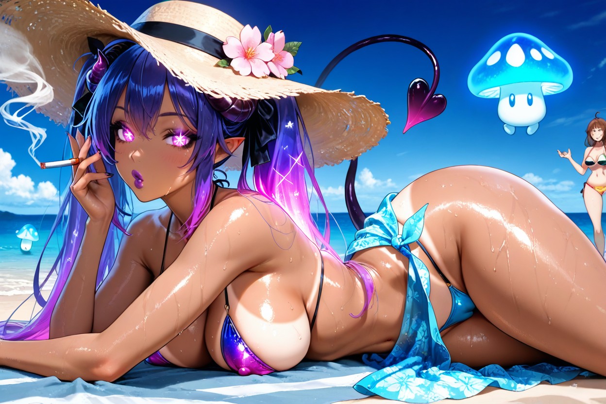 Perfect Medium Breasts, Bimbo, Playa Hentai IA