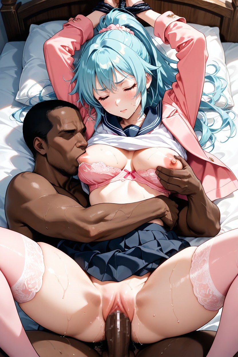 Interracial, Medium Ass, Defined Eyelashes Hentai IA