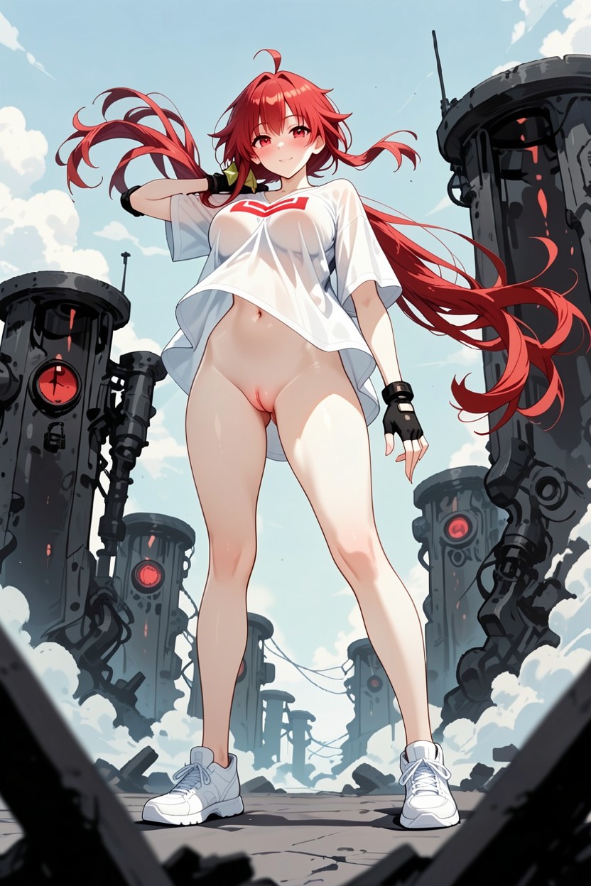 Sky, Beautiful Face, Red Hair Hentai AI Porn