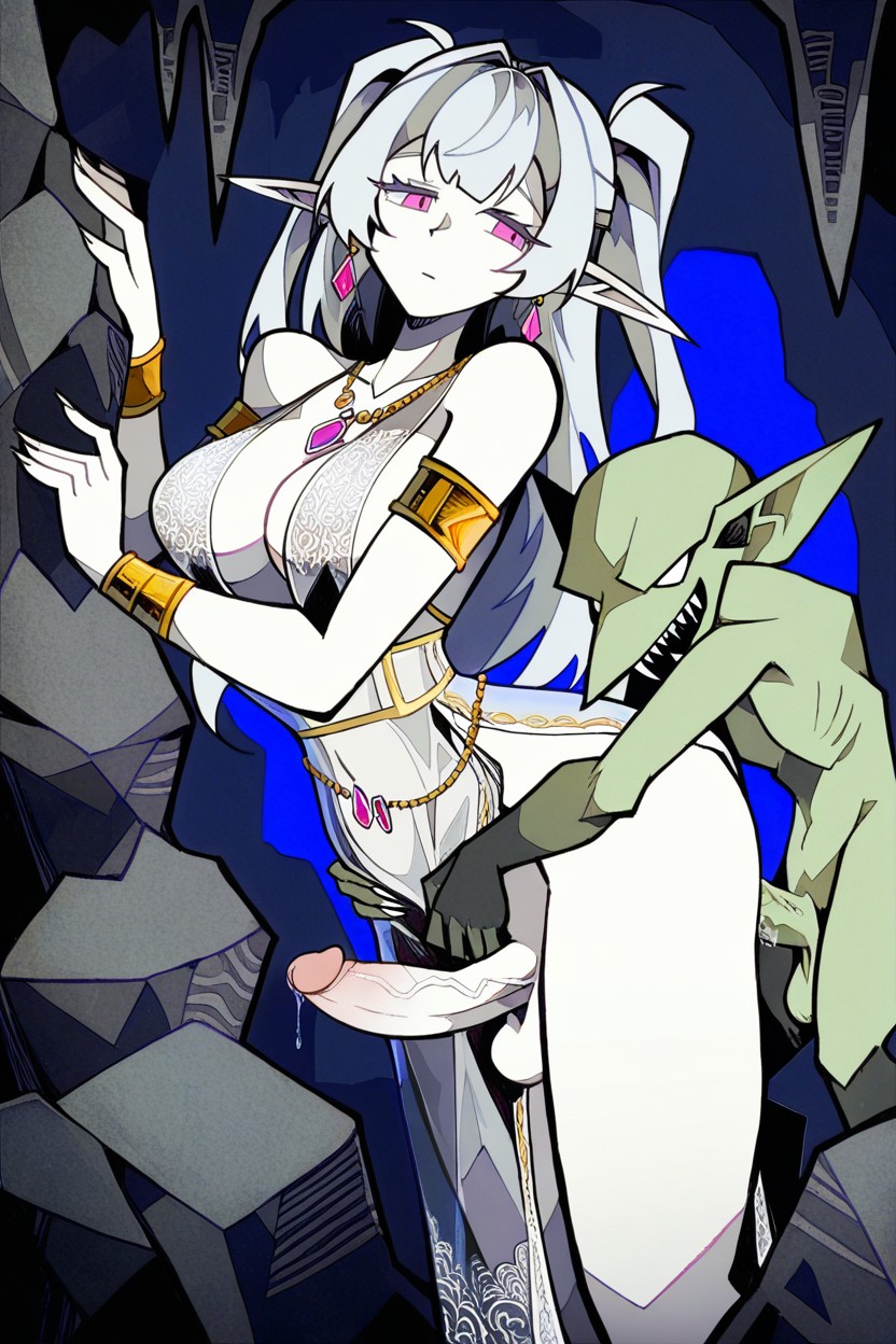 18+, Gold Jeweled Arm Band, Bigdad Style Hentai AI Porn