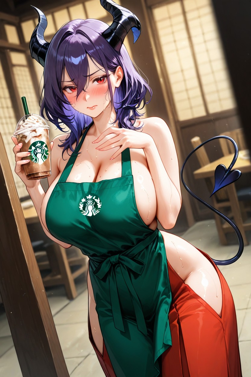 Vista Trasera, Beautiful Lips, Girl Hentai IA