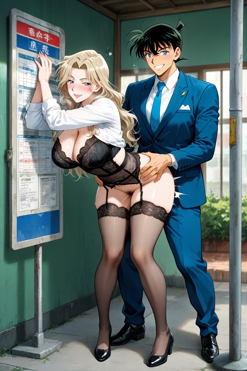 Vaginal Intercourse, Horny, Medium Ass Hentai AI Porn
