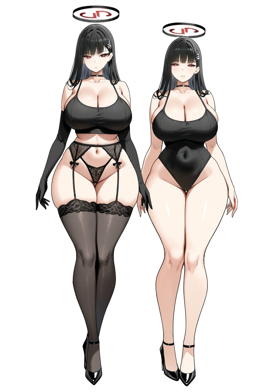 Giant Tits, Feet Together, Sexy Thong Hentai AI Porn