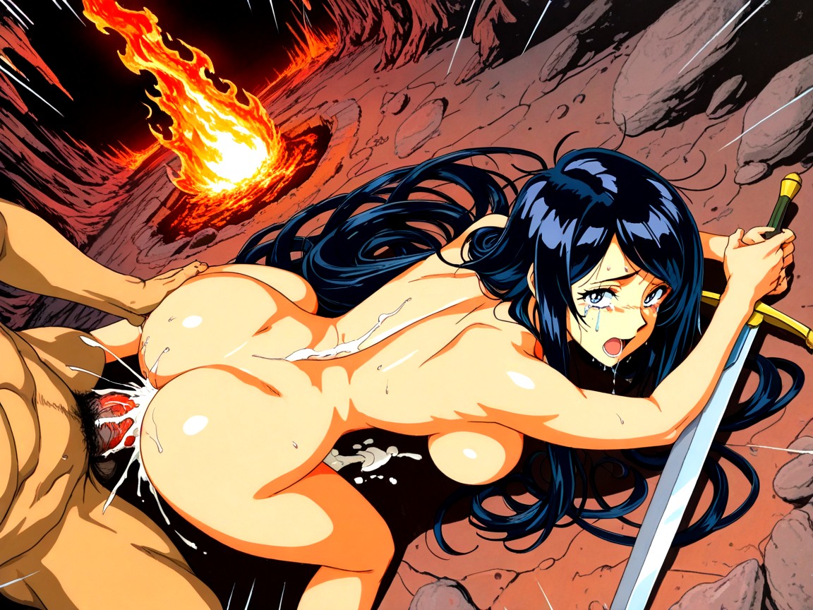 Pechos Grandes, Tomboy Hair, Motion Lines Hentai IA