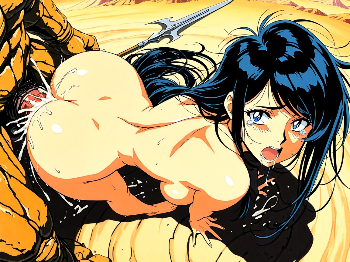 Saliva, Intricate Detail, Messy Hair Hentai AI Porn