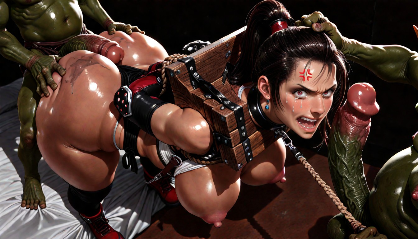 Angry, Top Down, Colossal Throbbing Cock Hentai AI Porn