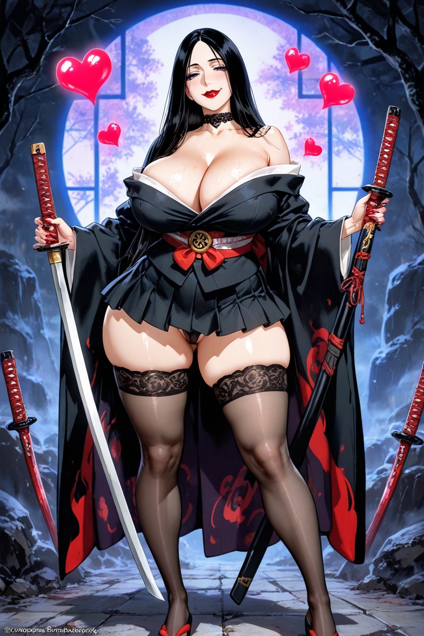 Kimono Coming Undone, Cinematic, Showing Juicy Bubbly Ass With Thong Hentai AI Porn